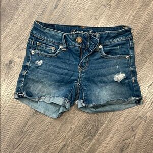 American Eagle Outfitters Women's Blue Denim Shorts